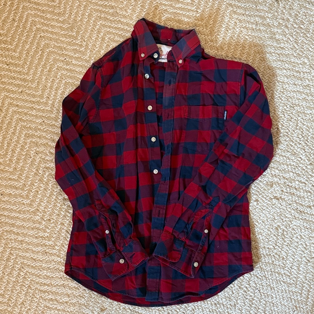Chubbies Red and Blue Flannel Shirt